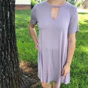 Lavender Keyhole Dress